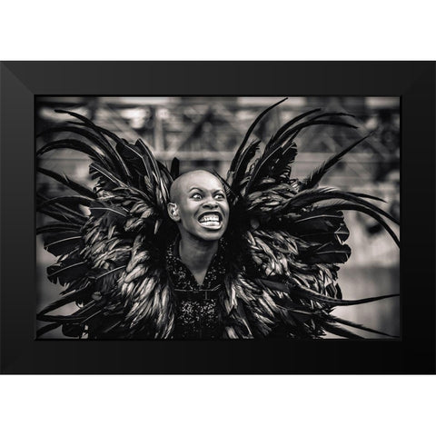 Skunk Anansie Black Modern Wood Framed Art Print by Unknown