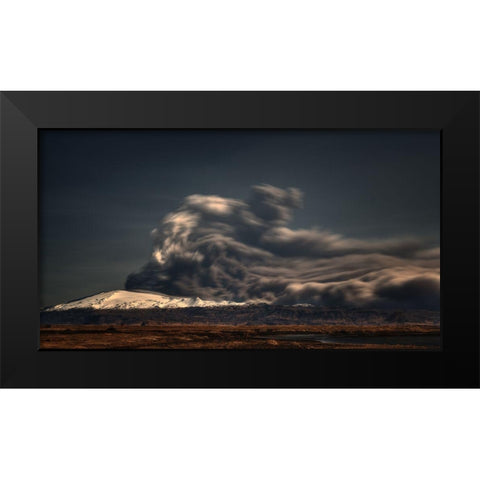 Power Of Nature Black Modern Wood Framed Art Print by Hoffmann, Raymond