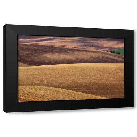 Spring Work Black Modern Wood Framed Art Print with Double Matting by Kruk, Przemyslaw