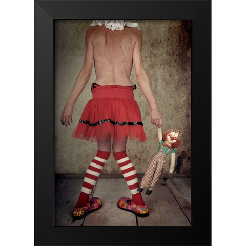 No Title :) Black Modern Wood Framed Art Print by Vanhercke, Monika