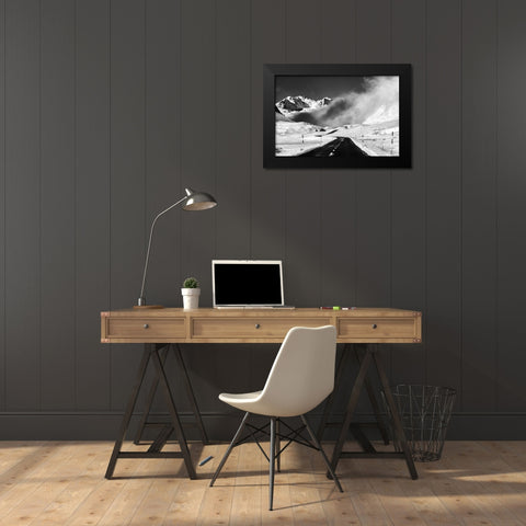 Venturing Into The Unknown Black Modern Wood Framed Art Print by Costanzo, Alfredo