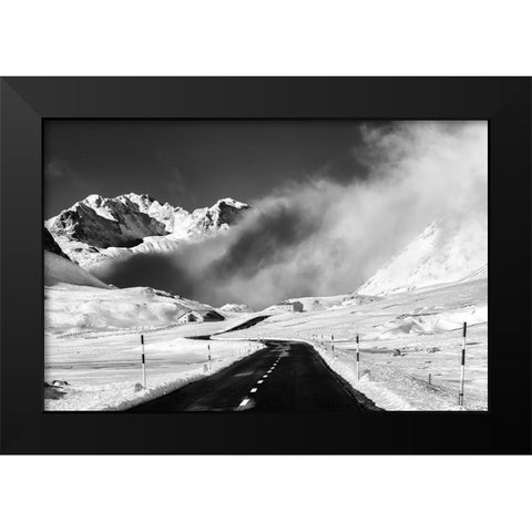 Venturing Into The Unknown Black Modern Wood Framed Art Print by Costanzo, Alfredo