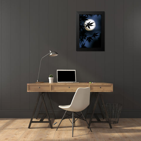 Color Of Japan Black Modern Wood Framed Art Print by Tomihisa, Kouji