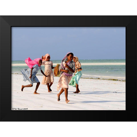 Z1 Black Modern Wood Framed Art Print by Taln