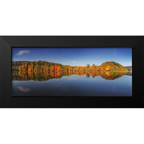 Autumn Black Modern Wood Framed Art Print by Jochen, Burger