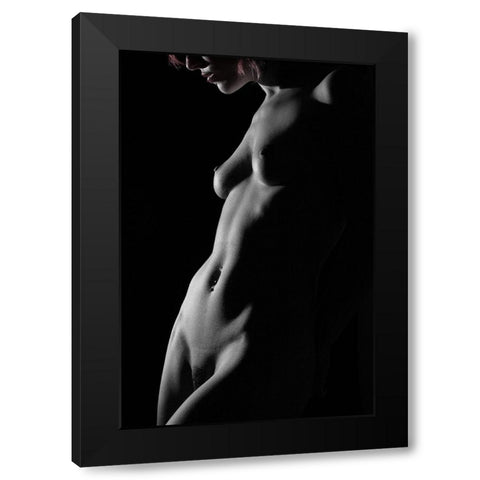 Morgana Fata Black Modern Wood Framed Art Print with Double Matting by Zakka Bajjani, Jerome