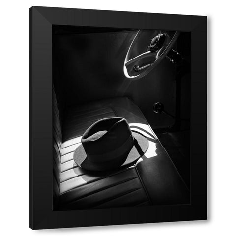 In The Sun Black Modern Wood Framed Art Print with Double Matting by Read, Barbara