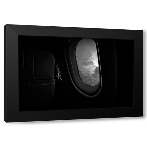 Bonding With God Black Modern Wood Framed Art Print with Double Matting by Rozenzvig, Carmit