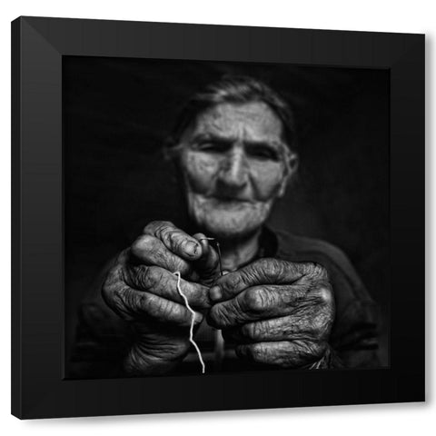 Purpose Black Modern Wood Framed Art Print with Double Matting by Mea