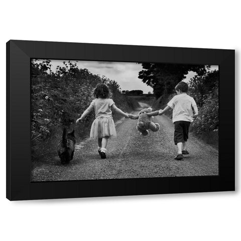 Big Adventure Black Modern Wood Framed Art Print with Double Matting by Gibney, Paul