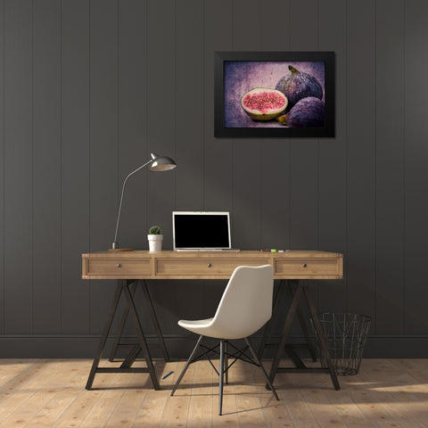 Figs Black Modern Wood Framed Art Print by Cmarits, Hannes