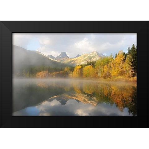 Untitled Black Modern Wood Framed Art Print by Liu, Victor