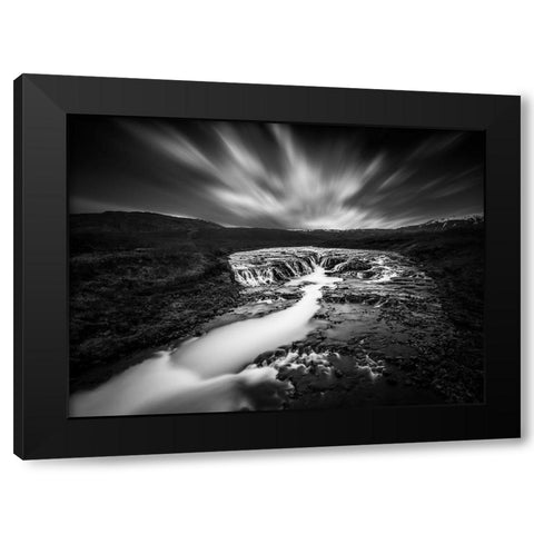 The Hidden Vista Black Modern Wood Framed Art Print with Double Matting by Kahila, Janne