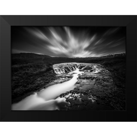 The Hidden Vista Black Modern Wood Framed Art Print by Kahila, Janne