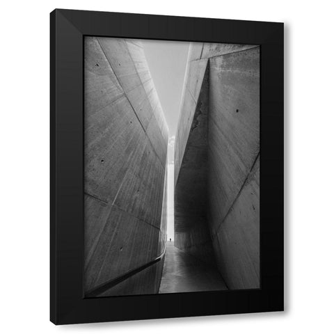 Between Two Worlds Black Modern Wood Framed Art Print with Double Matting by P Neto, Filipe