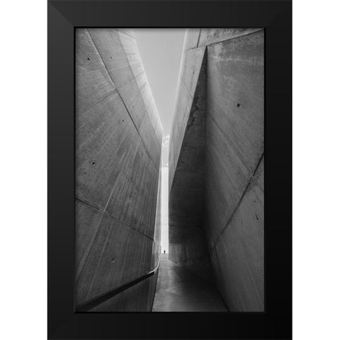 Between Two Worlds Black Modern Wood Framed Art Print by P Neto, Filipe