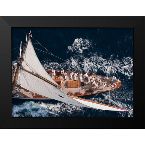 Above Moonbeam Black Modern Wood Framed Art Print by Pelissier, Marc