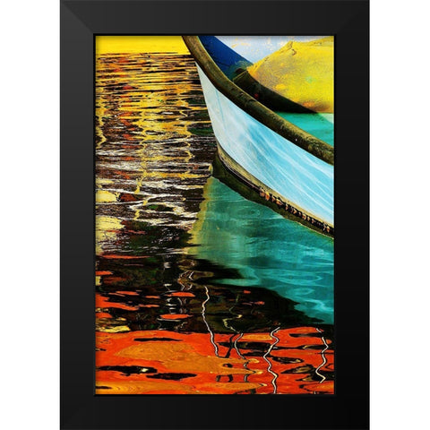 Boat   Ll Black Modern Wood Framed Art Print by Hason, Eli