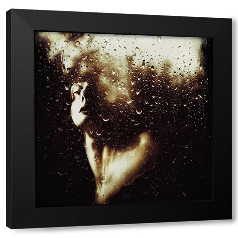 Untitled Black Modern Wood Framed Art Print with Double Matting by Ivanova, Inga