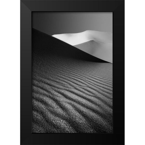An Ice Hill In Desert ! Black Modern Wood Framed Art Print by Barootkoob, Ali