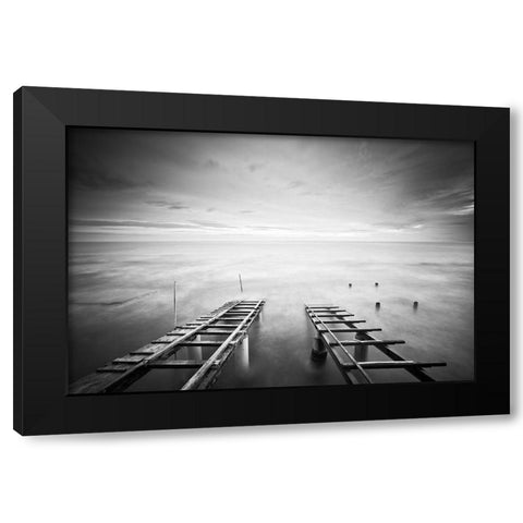 To The Infinity Black Modern Wood Framed Art Print with Double Matting by Coppari, Claudio