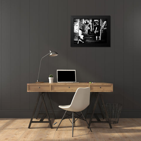 Untitled Black Modern Wood Framed Art Print by Suzuki, Tatsuo