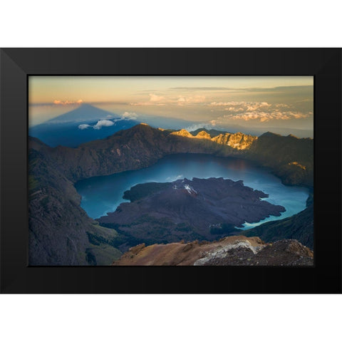 Rising Shadow Black Modern Wood Framed Art Print by Wrobel, Karsten