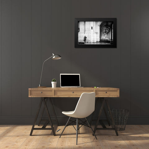 Icebreaker Black Modern Wood Framed Art Print by Mexia, Laura