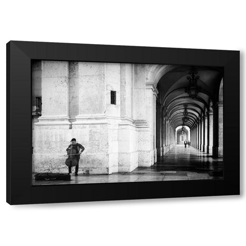 Icebreaker Black Modern Wood Framed Art Print with Double Matting by Mexia, Laura