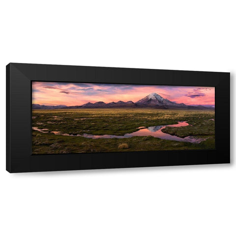 Sajama Black Modern Wood Framed Art Print with Double Matting by Chernilova, Margarita