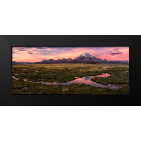 Sajama Black Modern Wood Framed Art Print by Chernilova, Margarita