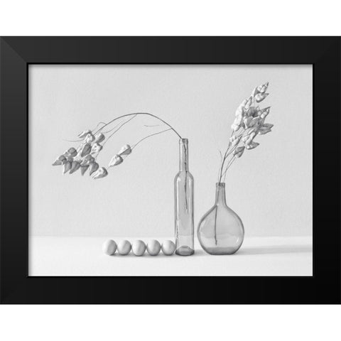 .....~Ii~ Black Modern Wood Framed Art Print by Lazarov, Dimitar