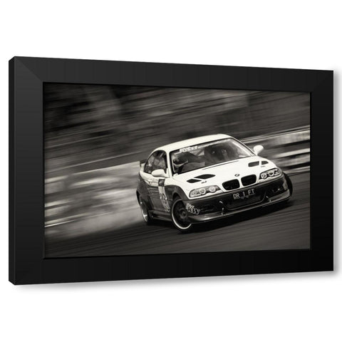 Dr 1 Ft Black Modern Wood Framed Art Print by Chongky