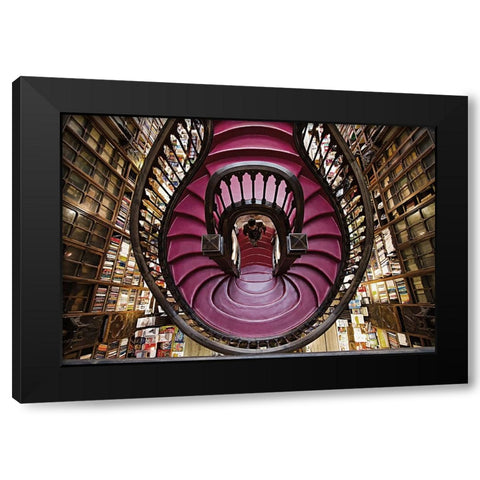 The Gate Black Modern Wood Framed Art Print with Double Matting by Filipe Pessoa, Luis