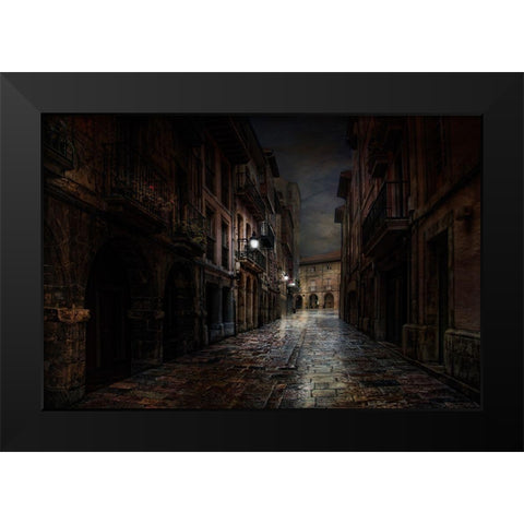 La Ferrerasa Black Modern Wood Framed Art Print by C. Lobato, Jose