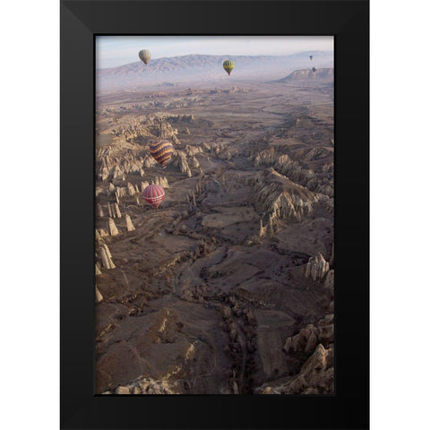 Anatolia Black Modern Wood Framed Art Print by Mazalrey, Alain