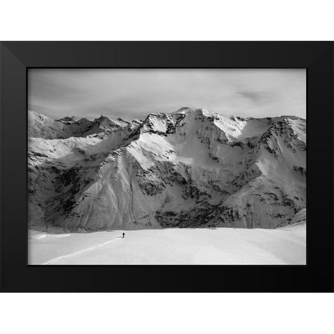 Writing Life Line Black Modern Wood Framed Art Print by Svoboda Mqep, Peter