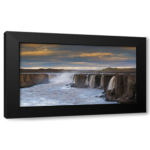 Midsummer Night Black Modern Wood Framed Art Print with Double Matting by Wrobel, Karsten