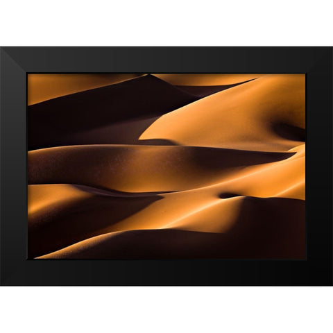 Light And Shadow Black Modern Wood Framed Art Print by Momeni, Mohammadreza