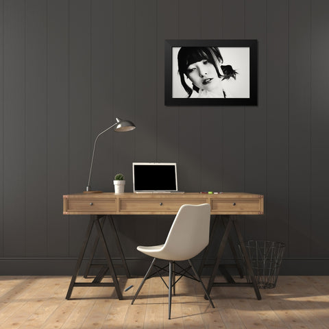 Portrait Black Modern Wood Framed Art Print by Suzuki, Tatsuo