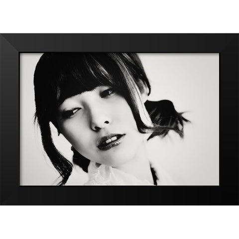 Portrait Black Modern Wood Framed Art Print by Suzuki, Tatsuo
