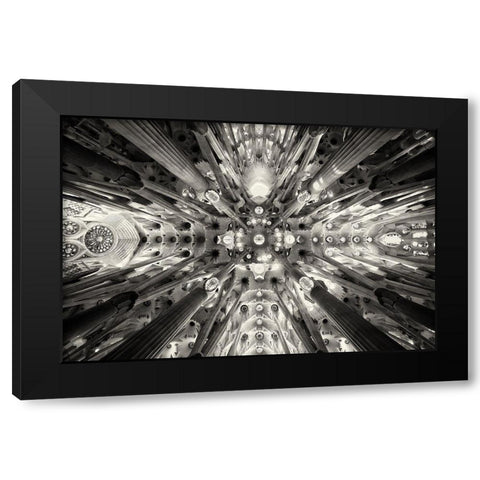 Artificial Forest - Sagrada Familia Black Modern Wood Framed Art Print with Double Matting by Bonnin Sebastia, Antonio