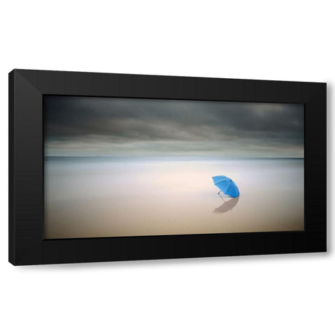 Summer Rain Black Modern Wood Framed Art Print with Double Matting by Dias, Paulo