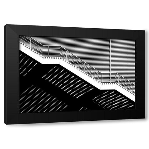 Untitled Black Modern Wood Framed Art Print with Double Matting by Niemiec, Anna