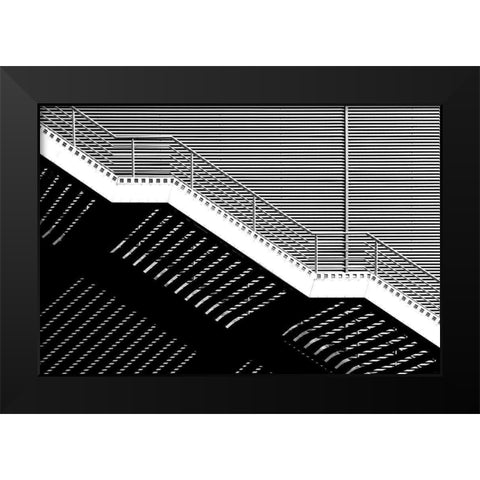 Untitled Black Modern Wood Framed Art Print by Niemiec, Anna