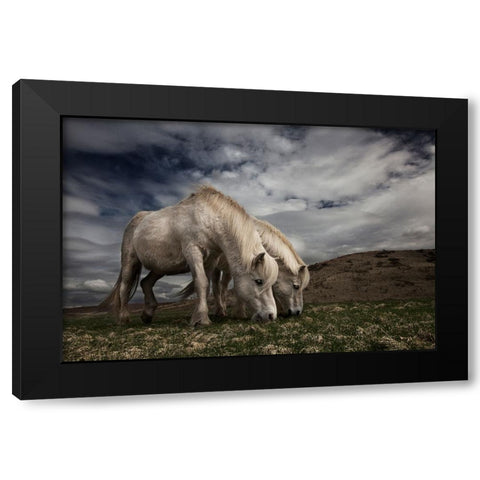 Two Years Later Black Modern Wood Framed Art Print with Double Matting by Ingibergsson, Bragi