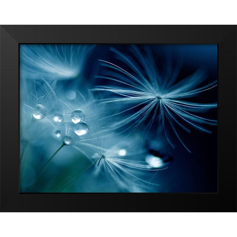 Soft Touch Black Modern Wood Framed Art Print by K.H., Adriana