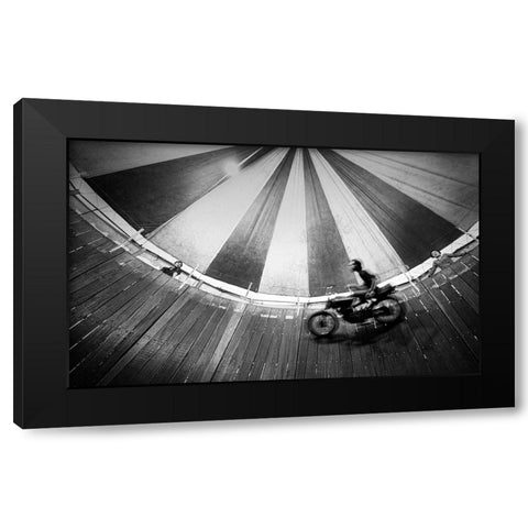 Daredevil Black Modern Wood Framed Art Print with Double Matting by Maulana, Firman