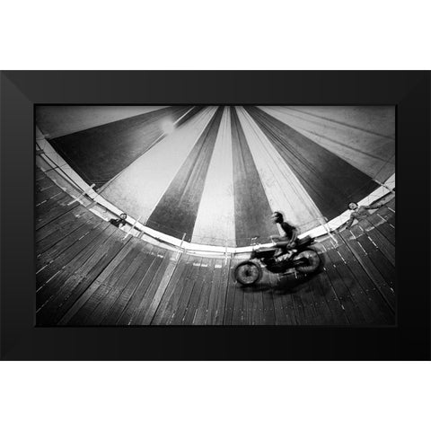 Daredevil Black Modern Wood Framed Art Print by Maulana, Firman