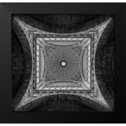 The Dome Black Modern Wood Framed Art Print by Van Den, Jef